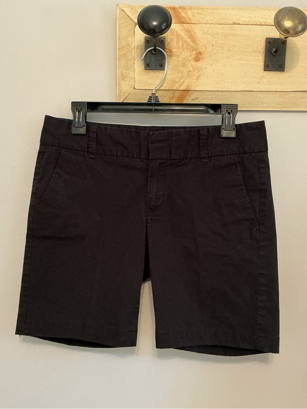 J. Crew Frankie Stretch Black 7” Chino Shorts